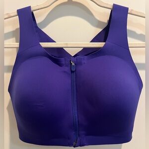 Lululemon Purple Zip Up Sports bra - size 34DD